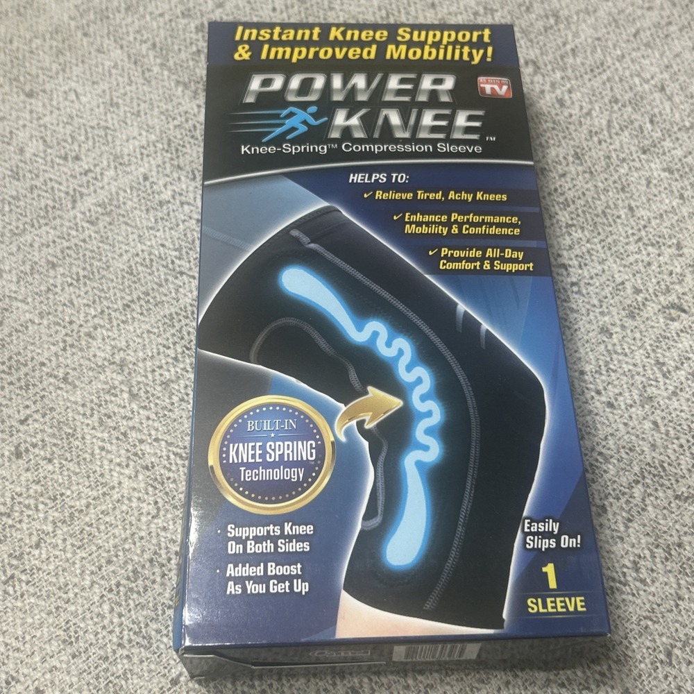 NIB POWER KNEE  Knee Spring Compression Sleeve Size XXL Instant Knee Support